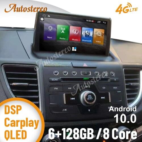 6GB RAM+128 Android 10.0 For Honda CRV 2012-2016 Head unit Car GPS Navigation Multimedia Player Auto Stereo Radio Tape Recorder