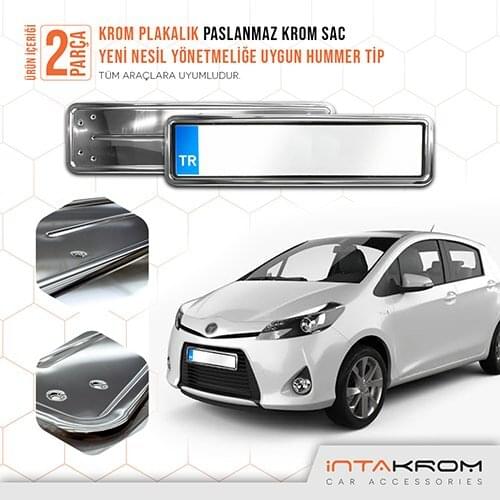 For Toyota Yaris Chrome Plates of 1 suit 2 Pcs Full Compatible Quality Car accessory