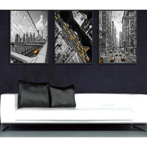 Canvas Painting Street Traffic Jam Scene In London Wall Art Pictures Decoration for Art Galleries Posters and Prints No Frame