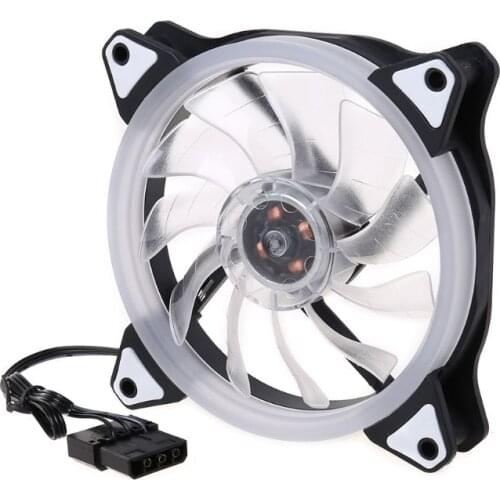1Set 120MM Computer PC Laptop Case Cooling Fan Adjustable RGB LED Light Cooler supports AURA SYNC Fan speed control LED light