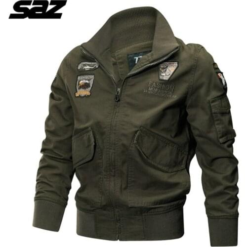 Autumn Mens Military tactical Male Army Flight Bomber Jacket Baseball Varsity College Pilot Air Force Waterproof Coat For Men