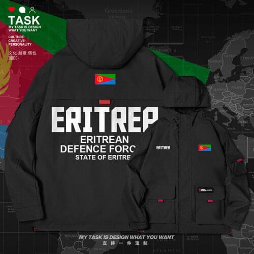Eritrea Eritrean ERI ER men jacket hooded Land Force logo army fan coat chaquetas hombre windbreaker casual new clothes autumn