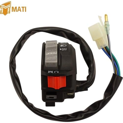 Left Handlebar Switch Control Engine Run Off Headlight for Yamaha ATV Banshee 350 YFZ350 YFZ 350 Replacement 3GG-83975-19-00