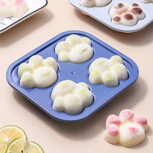 Cute Cartoon Ice Cube Tray With Lid Quick Demolding Home DIY Mini Ice Cream Mold For Kids Candy Bar Kitchen Gadgets