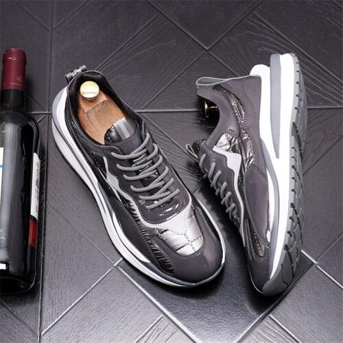 New Arrival Breathable Mens Sneakers Skateboard Shoes Height Increasing Flats Casual Shoes Zapatillas Hombre