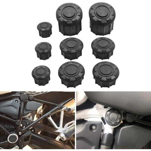 9PCS R1250GS Frame Hole Cover Caps Plug Decor For BMW R 1250GS R 1250 GS R1250GS LC Adventure ADV R1250GSA 2019 Frame Cap Set