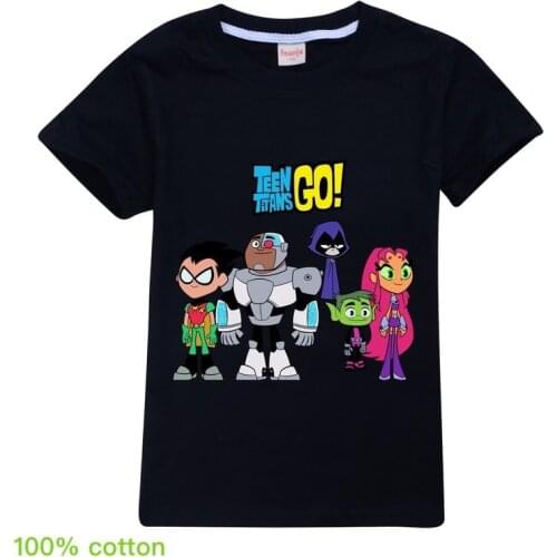 New 2020 Summer Children Clothing Teen Titan Go Kids TShirts Boys T Shirt Baby T-shirt Girls Toddler Tops Tees Spring Clothes