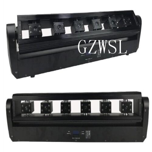 4PCS/LOT new arrivals 6 eye red moving head beam laser light with sound dmx controller for night club bar disco stage lights