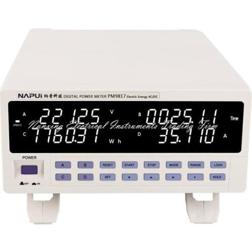 Fast arrival PM9817 NEW BRAND TRMS AC Voltage Current Power Factor & Power Meter Harmonic type charged energy 600V,40A