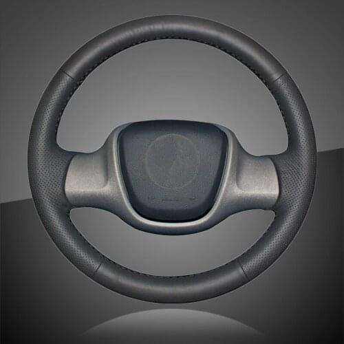 Auto Braid On The Steering Wheel Cover for Smart Fortwo Hand-Sew Wrap Car Braiding Wheel Covers
