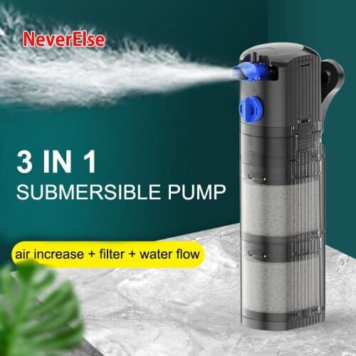 Aquarium Submersible Pump Filter Water Pumping Biological Ball Oxygen Air Pump Oxygenation Wave Maker Filtration Fish Tank Pets