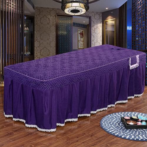 Beauty Salon Bed Cover Beauty Bedspread with Hole Body Massage bed sheet coverlet