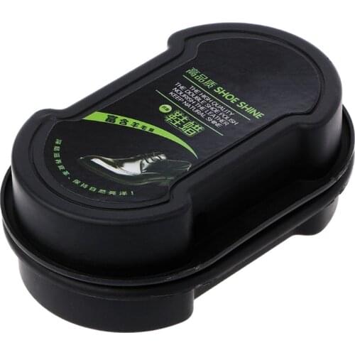 Durable Quick Polish Shoes Cleaning Brush Liquid Cleaning Wax Leather Polishing Sponge