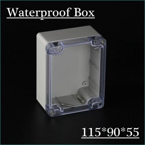 115*90*55mm Clear Cover A96 Free Shipping Waterproof Clear Cover Plastic Electronic Project Box Enclosure Case