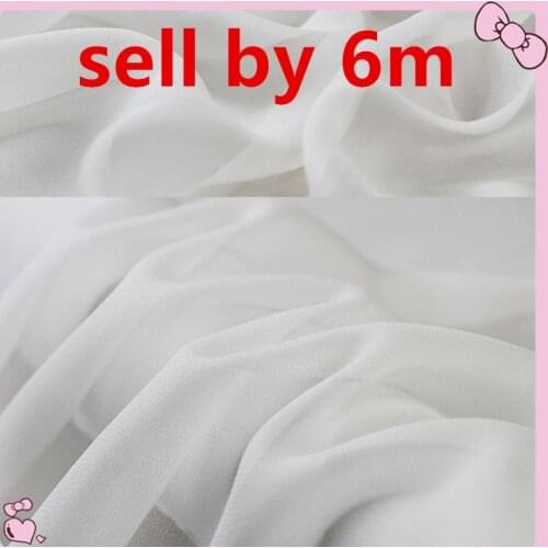 Sell by 6m,width:108cm,100% silk fabric georgette inner lining scarves dress,BIEGE-WHITE/OFF- WHITE,5mm