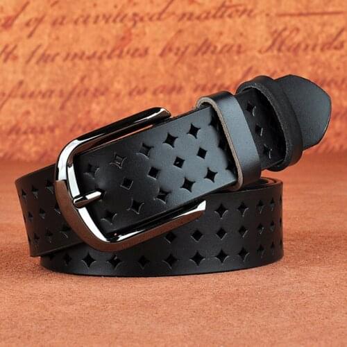 MEDYLA Genuine Leather Woman Belt Ladies Belt Handsome Hollow All-match Fashion Womens Belt High Quality Ladies Wide Belt L181
