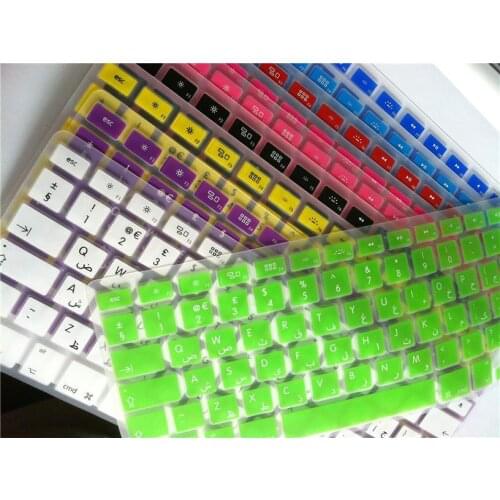 Silicone Keyboard Cover Silicone Euro Eu Keyboard For Apple Macbook Air Pro Retina 13 15 17 Arabic Laptop Skin For Mac Book