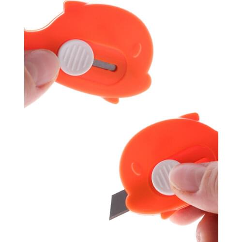 Home dolphin candy color art knife for art students small handmade paper cutting knife unpacking express package knife