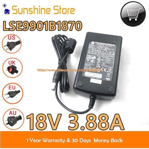 Sunshine Genuine Li Shin 18V 3.88A Laptop Adapters LSE9901B1870 power supply 18V 3.88A 70W AC adapter