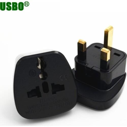 Universal CE HK Singapore Malaysia 13A 250V British power connector AU EU US swiss italy to UK travel adapter plug Type G