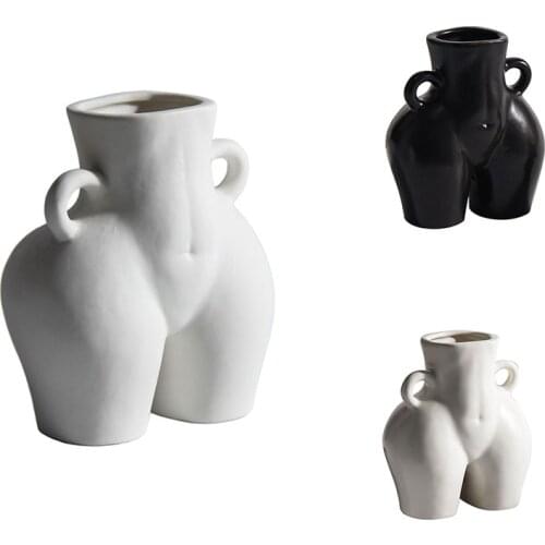 Human Vase Butt Nude Handicraft Furnishings Home Decoration Flower Arrangement Woman Flower Vases Home Decor Gift