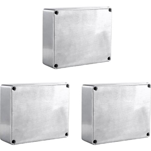 XFDZ 1590BB Aluminum Metal Stomp Box Case Enclosure Guitar Effect Pedal Pack of 3