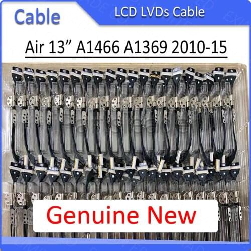 New for Macbook Air 13.3" A1369 A1466 LCD LED LVDs Display Screen Flex Cable w/ Left Hinge 2010 2011 2012 2013 2014 2015 2017