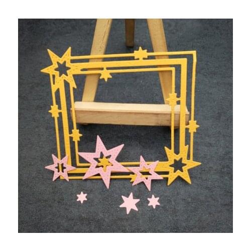 Star Frame Carbon steel Die Cutting Dies Scrapbooking Embossing Dies Cut Stencils DIY Decoration metal Paper Cards Template