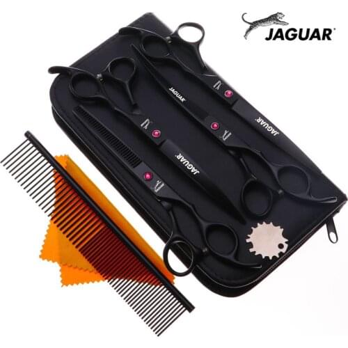 7 inch Pet Grooming Scissors Set Straight Curved Dog Cat Cutting Thinning Shears Kit Tesoura Para Hair Thinning Shears