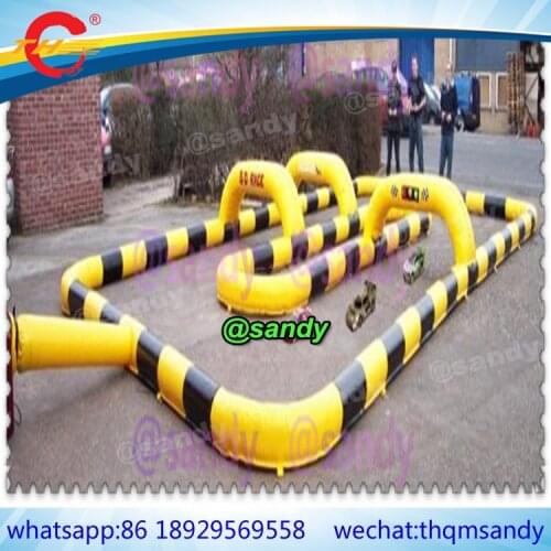 Free air ship to door,Remote control car giant inflatable race track,inflatable racing track,inflatable air track