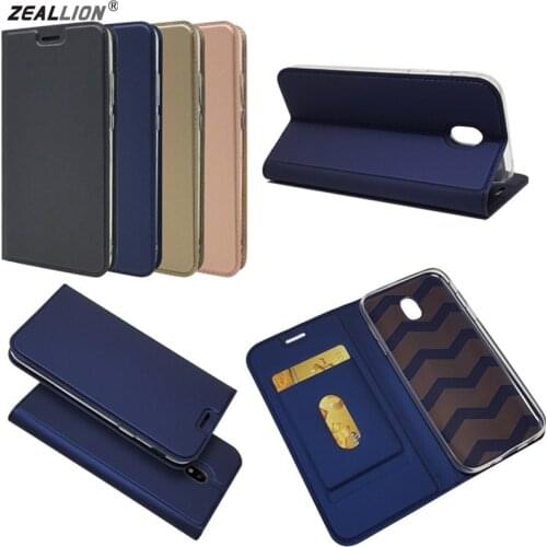 ZEALLION For Samsung J3 J5 J7 A3 A5 A7 2017 J2 J5 J7 Prime J4 J6 2018 Slim Magnetic Voltage Leather Wallet Flip Stand Case Cover