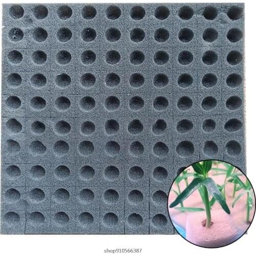 100Pcs/Sheet Soilless Hydroponic Sponge Seed Growing Media Cubes Planting Gardening Tool Square Seedling Foam Vegetable Dropship