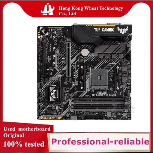 For ASUS TUF B450M-PLUS GAMING Motherboard Socket AM4 DDR4 For AMD B450M B450 Original Desktop Mainboard Used Mainboard