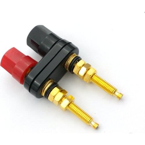 1PCS Double BINDING POST terminal for 4MM Banana Plug Speaker ADAPTER
