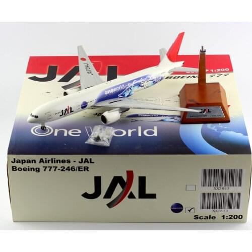 1:200 Alloy Collectible Plane Gift JC Wings XX2673 JAL Airlines "One World" Boeing B777-200 Diecast Aircarft Jet Model JA704J