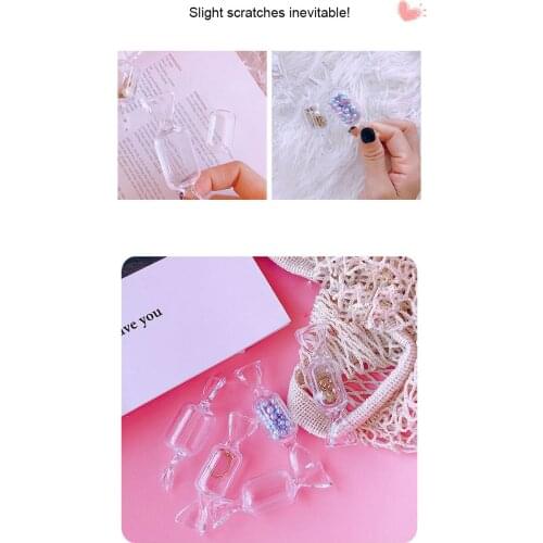 Creative Candy Modeling Storage Box Mini Plastic Transparent Box Lovely Girl Ring Earring Jewelry Pill Storage Box Home Storage