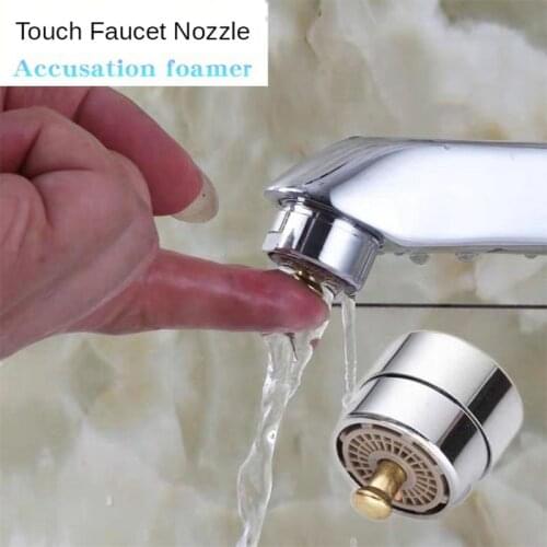 Brass Touch Basin Faucet Filter Bathroom Accessories Controlled Bubbler Kitchen Tap Aerator Spray Shower Head Water Save Nozzle