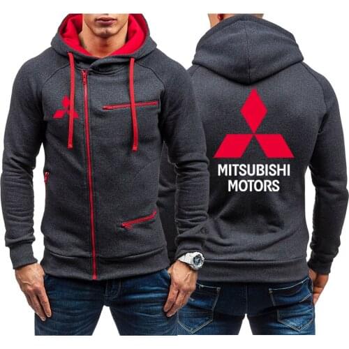Mitsubishi Motors 2021 Mens New Spring Print Sweatshirt Casual Loose Plus Size Hooded Pullovers Streetwear Jackets Hoodies