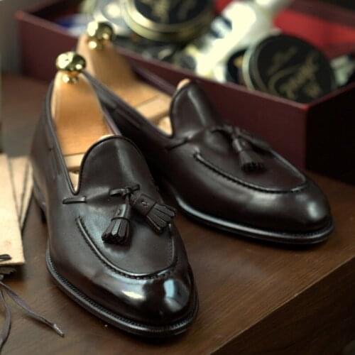 Men Casual Suede Leather Loafers British fur Leather handmade fashion comfortable breathable men shoes