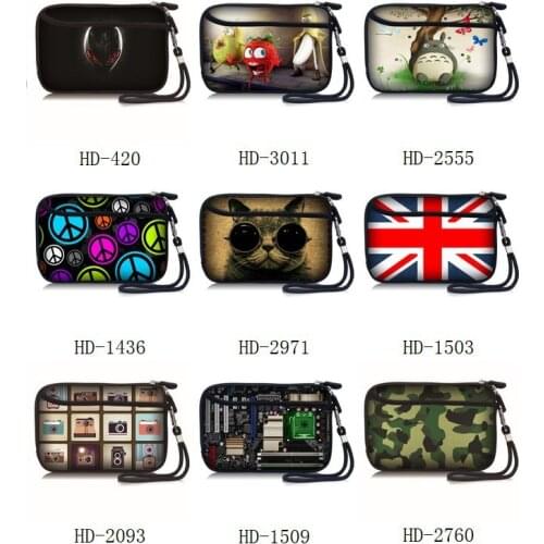 2.5" 2.5 inch Soft HDD Protector Bag Case NIce Cover for External Hard Drive Disk/Phone/Camera/Mp5 Portable W/ Side Pocket Strap