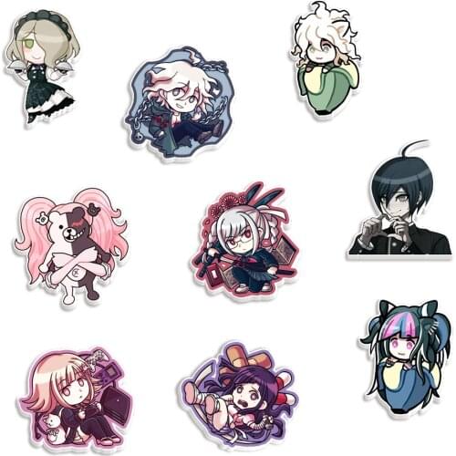 Acrylic Cartoon Pattern Printed Planar Resins DIY Craft For Home Decoration Accessories 10pcs