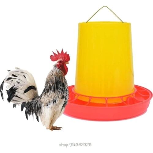Chicken Poultry V-shaped Entrance Feed Bucket Outdoor Practical Bird Feeder Drinker Plastic Seed Water Dispenser N13 20 Dropship