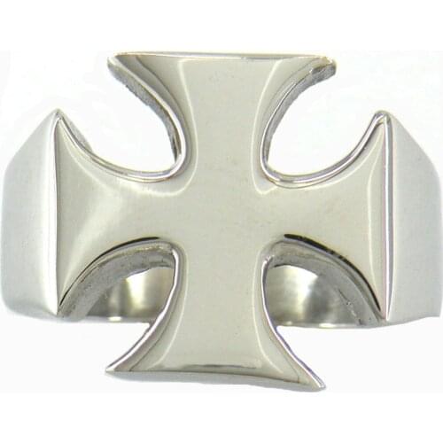 Fanssteel Stainless steel jewelry German IRON Cross ring FSR10W01
