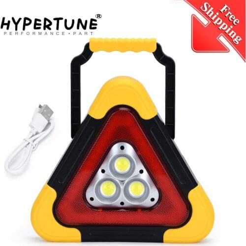 Portable Triangle Warning Led Floodlight 5 Modes COB LED Car Repairing Work Lamp Multi-function Handle Camping Light Searchlight