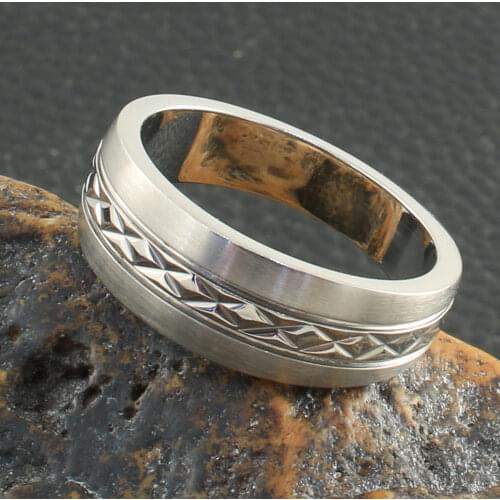 Simple Style Stainless Steel Jewelry Rings For Men Fashion Gift Joyas De Acero Inoxidable Para Mujer RRYZ006
