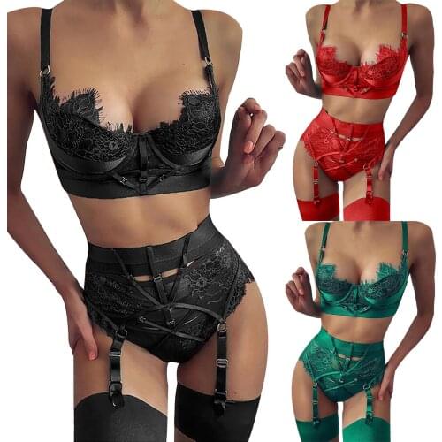 Sexy Costumes Exotic Lingerie Set Ladies Sexy Lingerie Eyelashes Lace Stitching Sexy Temptation Lingerie Pajamas Camisolas