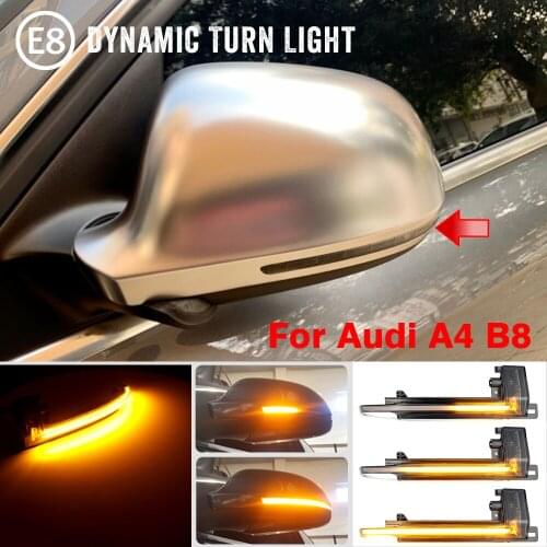 Dynamic Blinker Mirror Light for Audi A3 8P A4 A5 B8 Q3 A6 C6 4F S6 LED Turn Signal Side Indicator SQ3 A8 D3 8K