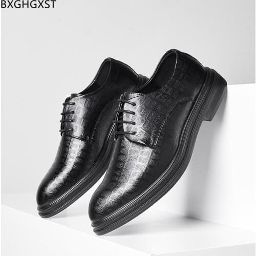 Black Dress Shoes Mens Fashion Brown Luxury Brand Shoes Man Oxford Formal Shoes for Men 2021 Designer Office Italian Business