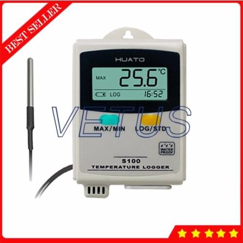 S100-ET USB Data Logger LCD display Temperature Recorder with External Sensor