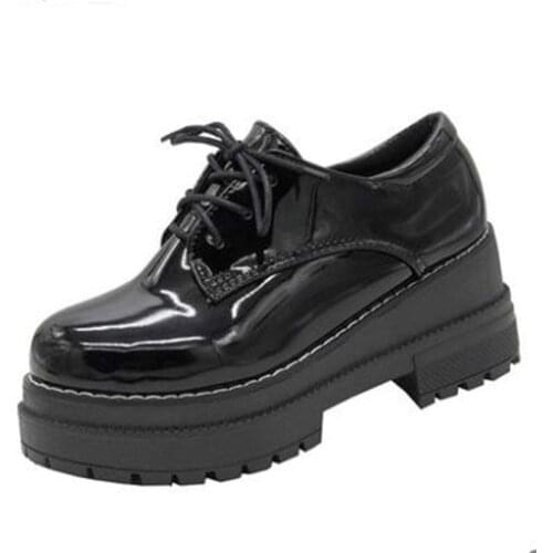 Woman Fashion Hidden Wedge Heel Casual Shoes Spring Autumn Womens High Heels Shoes Breathable Platform Oxfords Outdoor Shoes